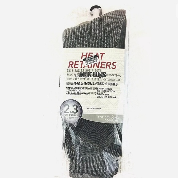 Muk Luks Men's Thermal Socks Gray Size 10-13 - Picture 1 of 3